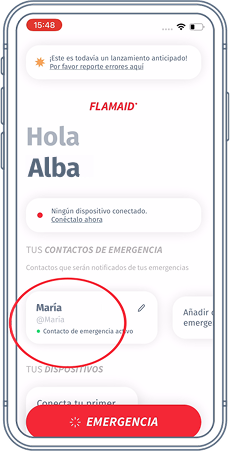 Paso 4 - AÑADE A TUS CONTACTOS DE EMERGENCIA